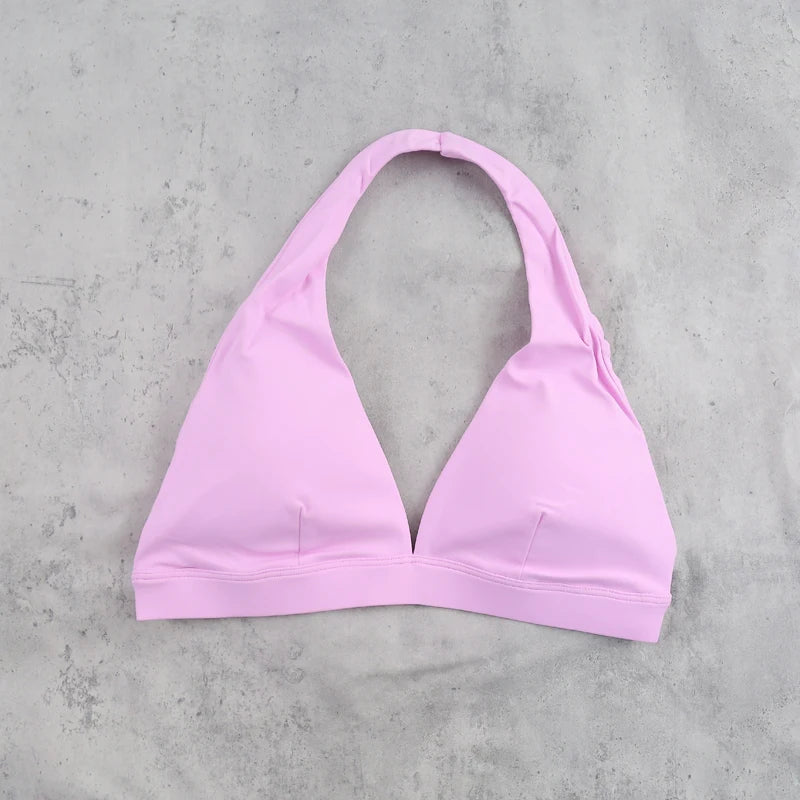 DIAS FIT JOY -Neck Hanging Neck Naked Feeling Yoga Bra for Running Fitness Cycling - Breathable Comfortable Sports Bra for Women - ATFH