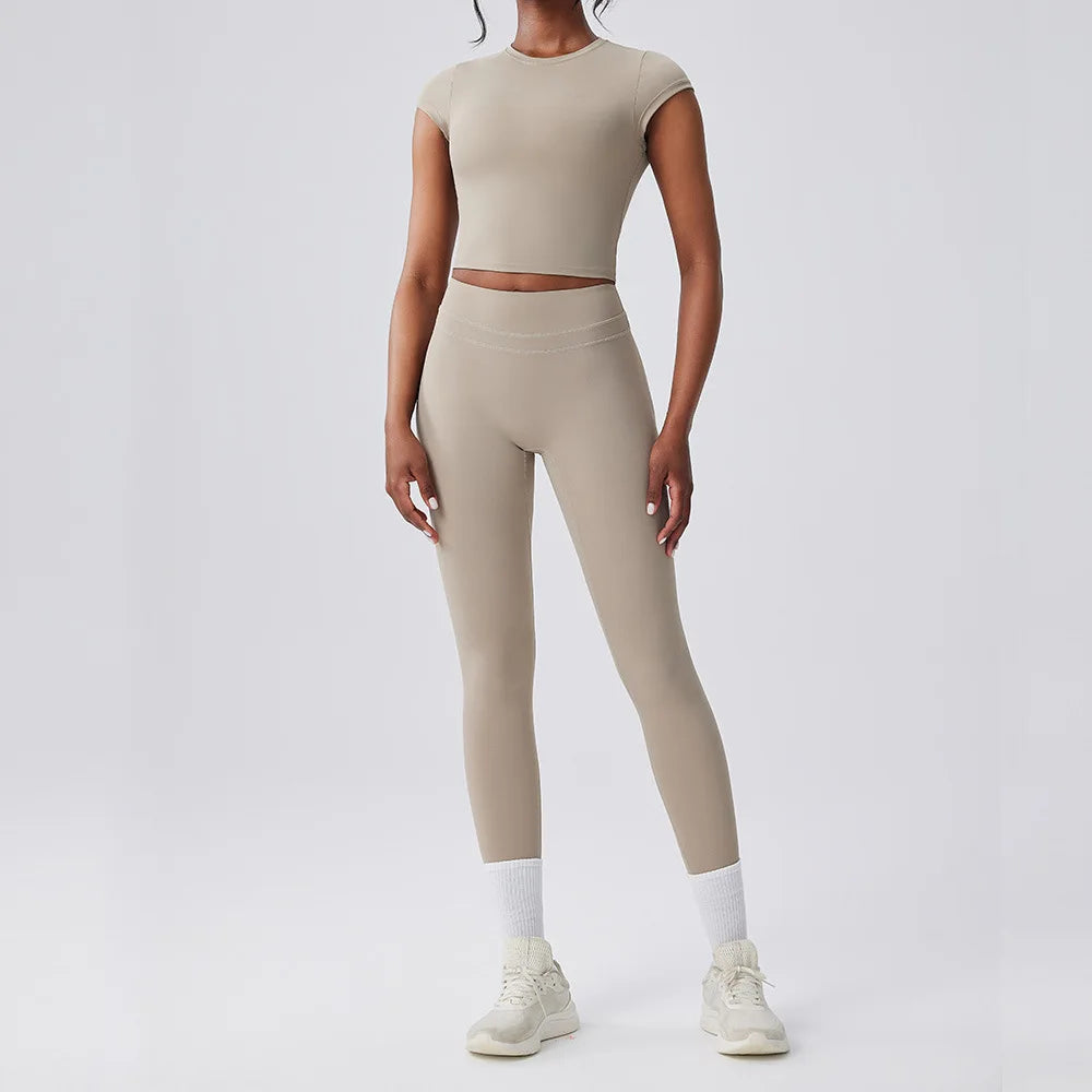 BIANHUI Women's Two Pieces Set Women Bra Shorts High Waist Quick Dry Running Fitness Sports Women's Tracksuit Female Clothing - ATFH