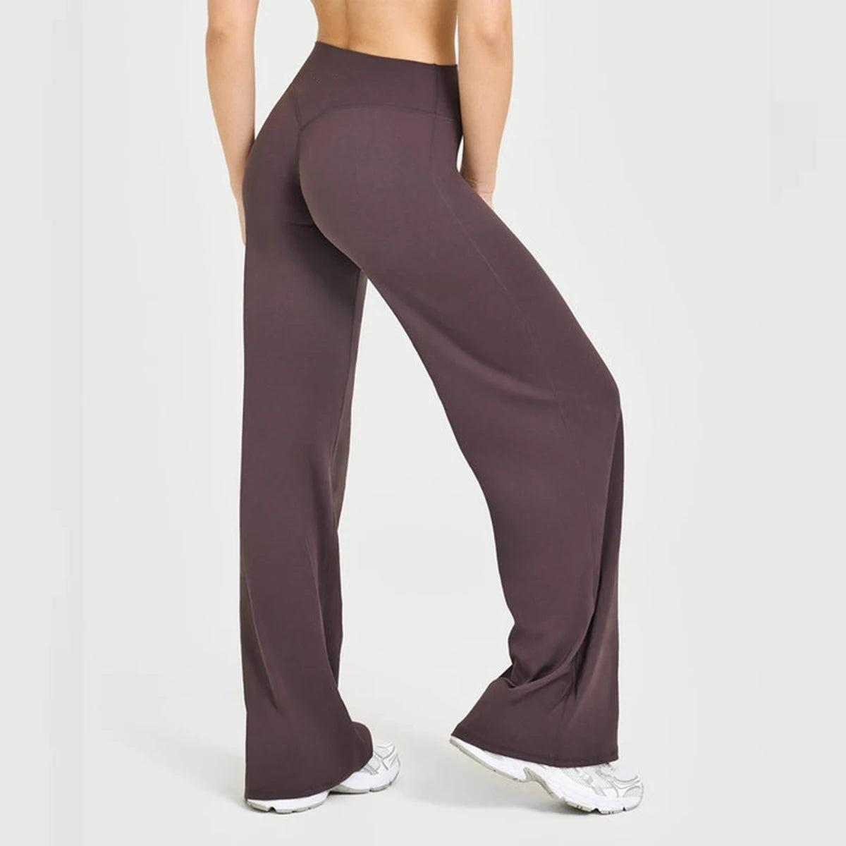Flared Leggings Straight Leg Leggings Woman Wide-leg Pants Yoga Breathable Fitness Clothing Versatile Casual Pants ATFH
