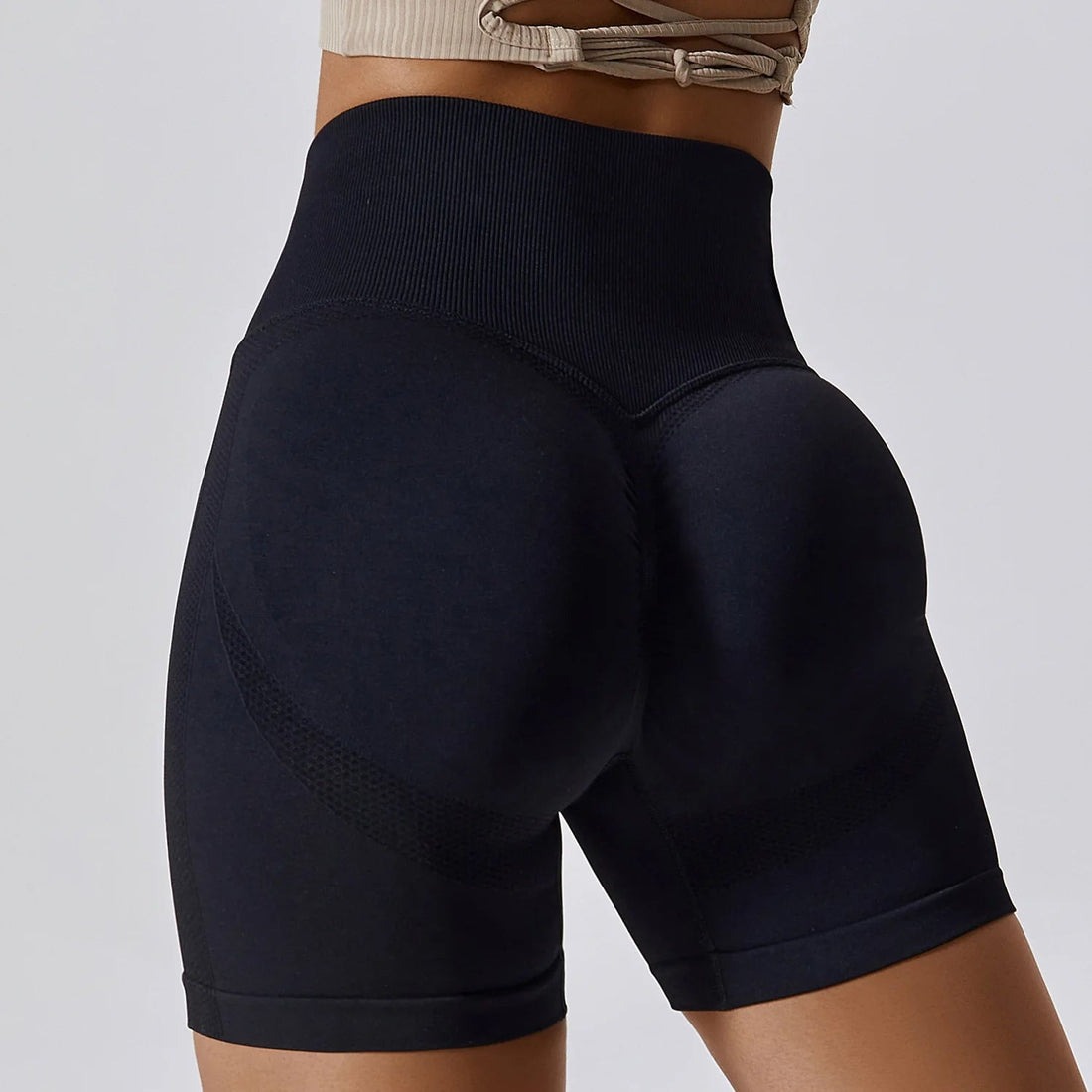 Women Shorts Seamless Sports Shorts Cycling Jogging Fitness High Waist Push Up Gym Shorts Leggings Yoga Clothing Tahsi Fashion House