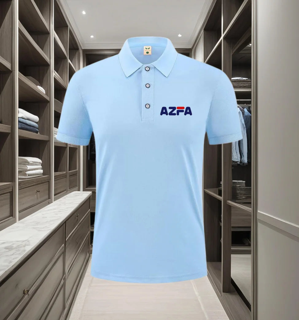 Printed men's summer classic POLO short sleeved T-shirt with casual style, comfortable and breathable fabric