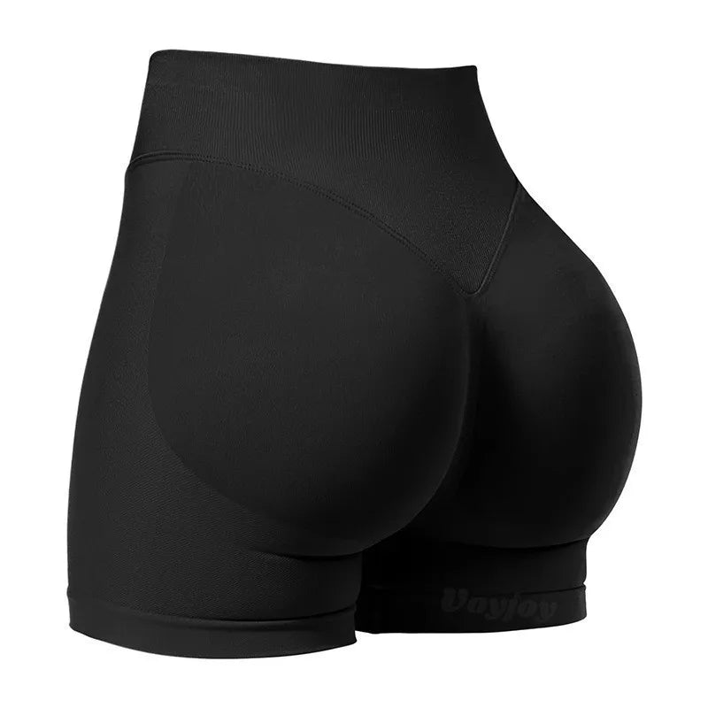 Women's High-Waisted Seamless Fitness Shorts: Tummy Control Compression, Butt-Lifting, High-Elastic Breathable, for YOGA