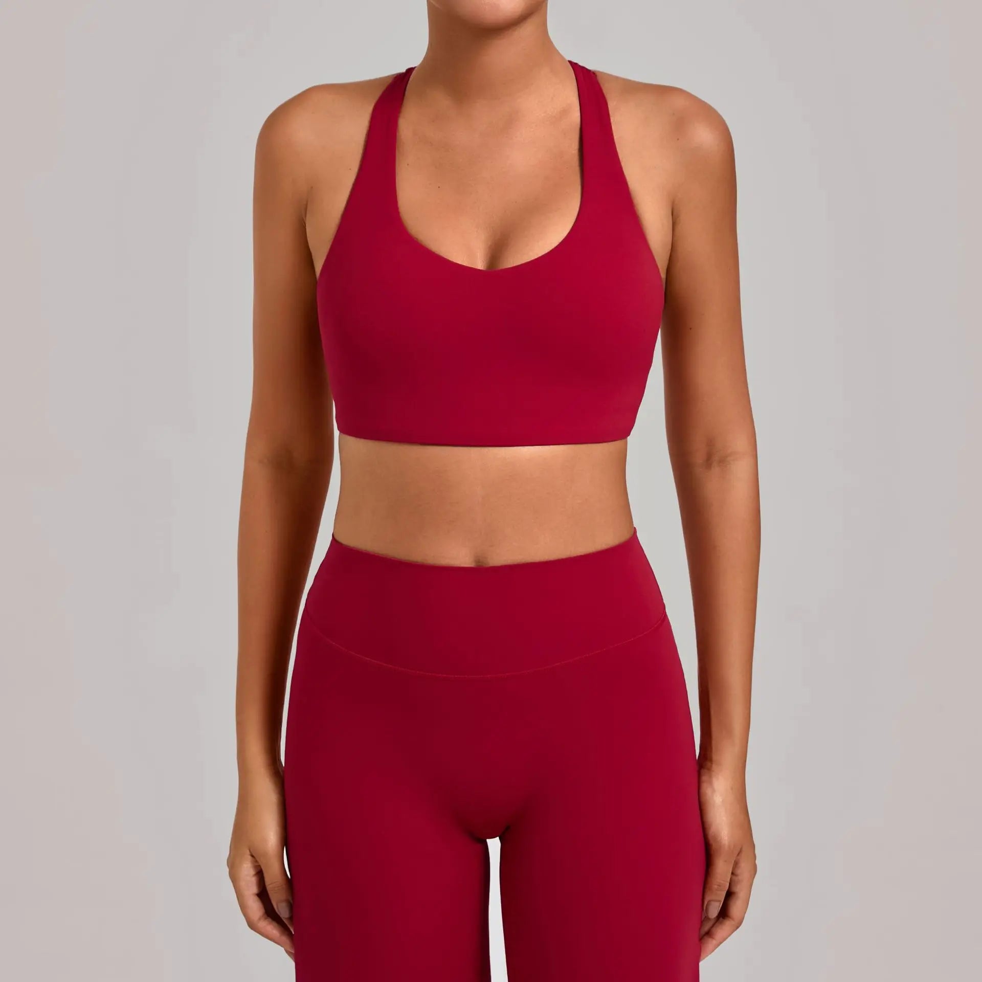 Wholesale Sport Bra Push Up Sports Bras Sportswear Woman Gym Top Summer Workout Clothes Yoga Wear 2026 Navy Blue Army Green Red - ATFH
