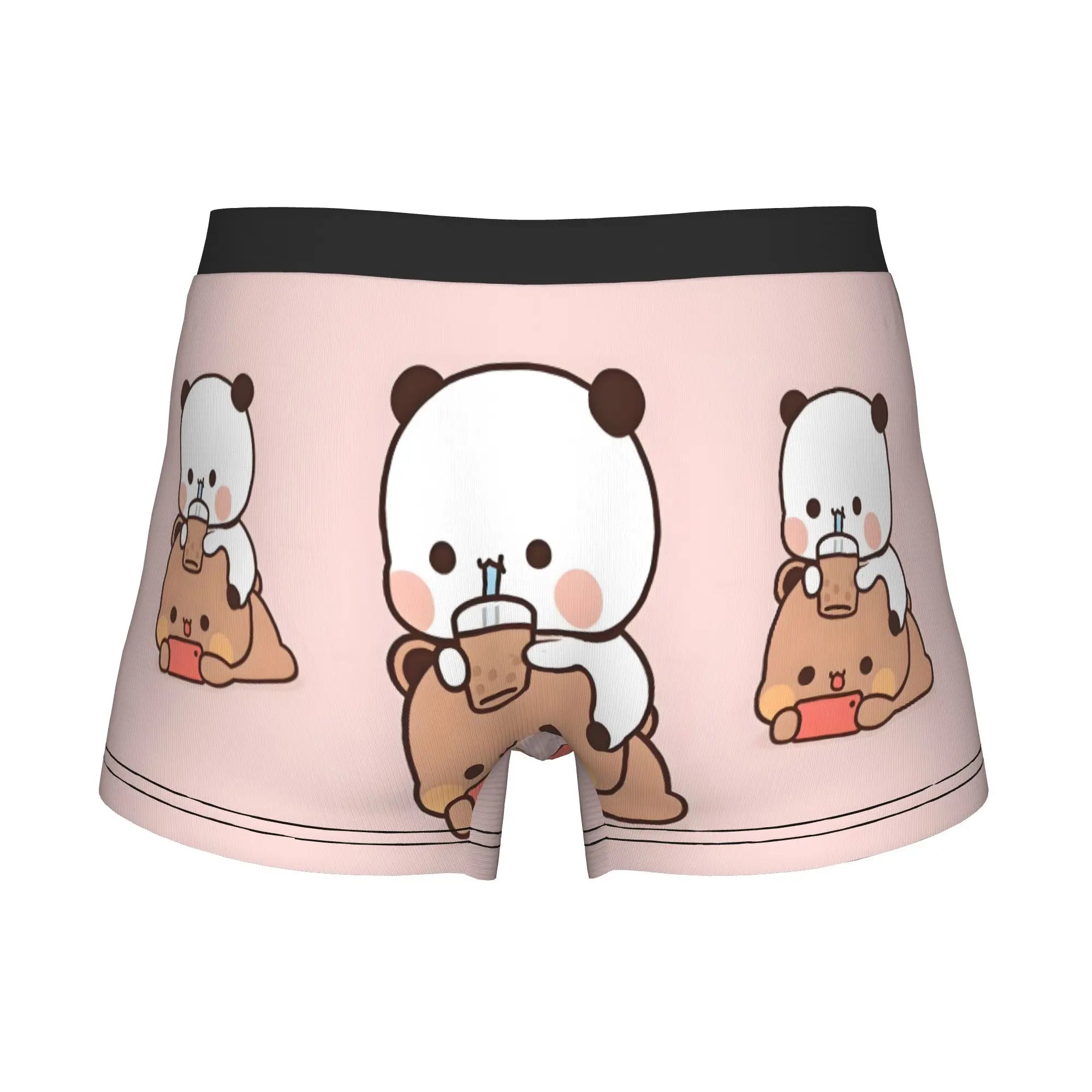 Anime Panda Bubu Dudu Peach And Goma  Boxers Shorts Men Bear Cartoon  Briefs Underwear Funny Underpants