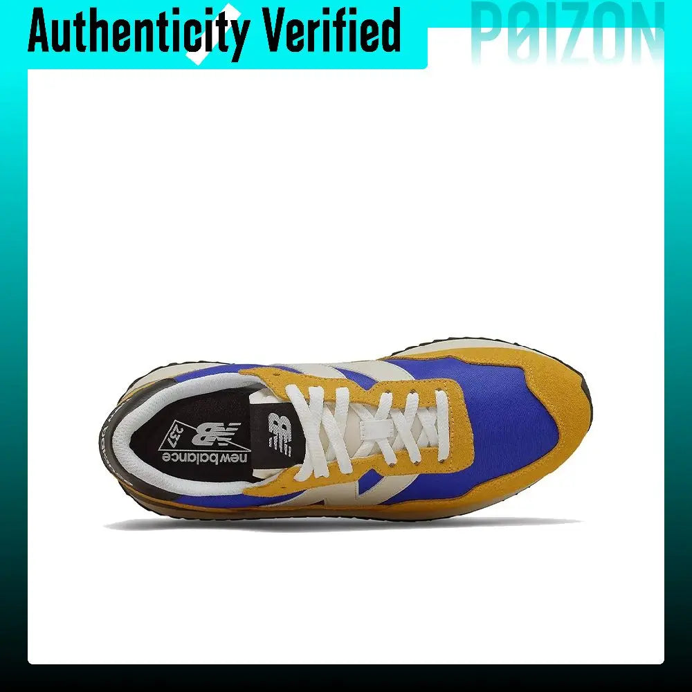 New Balance NB 237 Casual Shoes Unisex Low-top Poplar Yellow/Cobalt Blue MS237AA