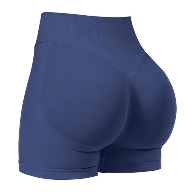 4.5''Shorts Seamless Low Ribbed Waistband Gym Shorts Scrunch Bum Yoga Shorts Booty High Stretch Running Bike Shorts Tahsi Fashion House