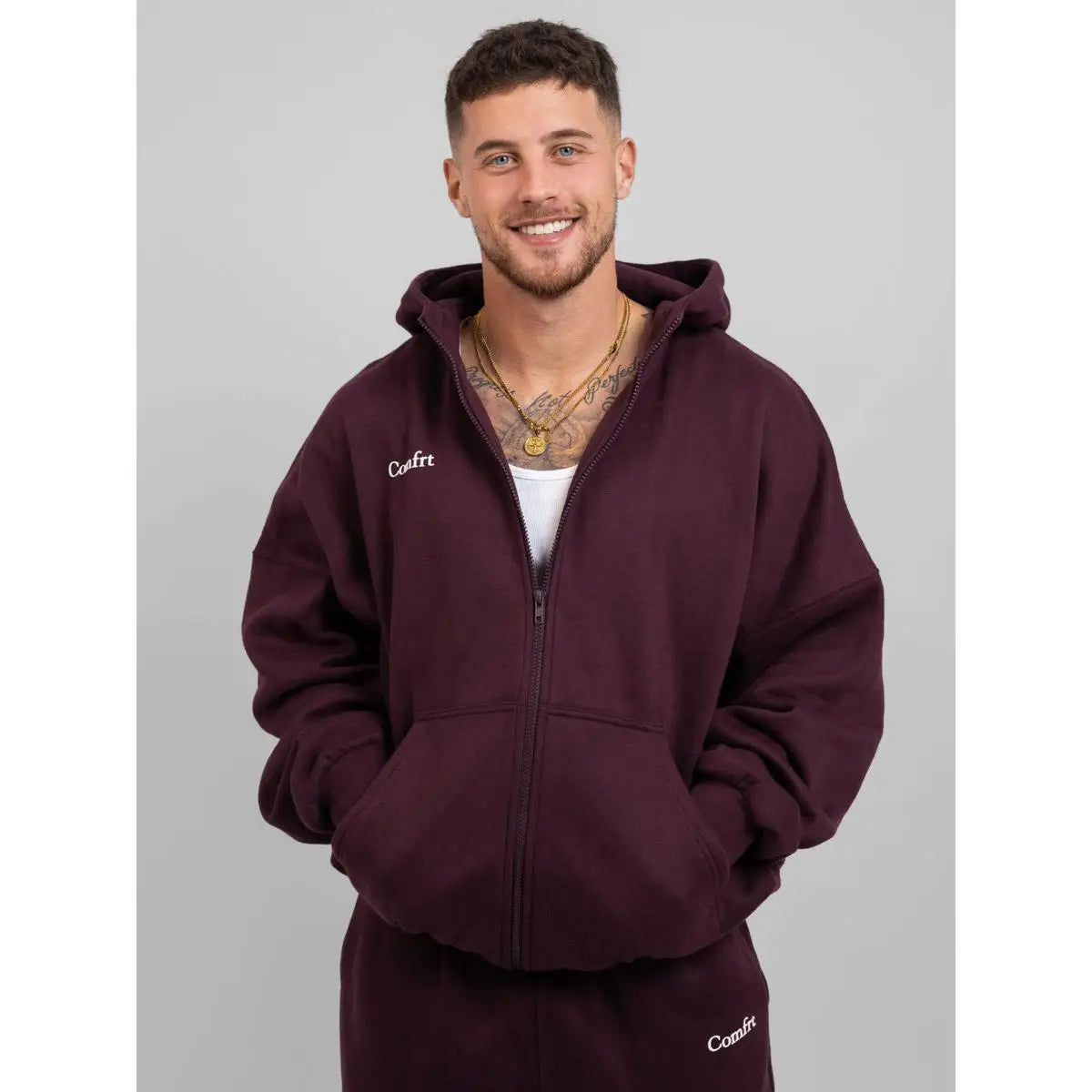Comfort winter girls Cloud Zip Oversized Hoodie - ATFH