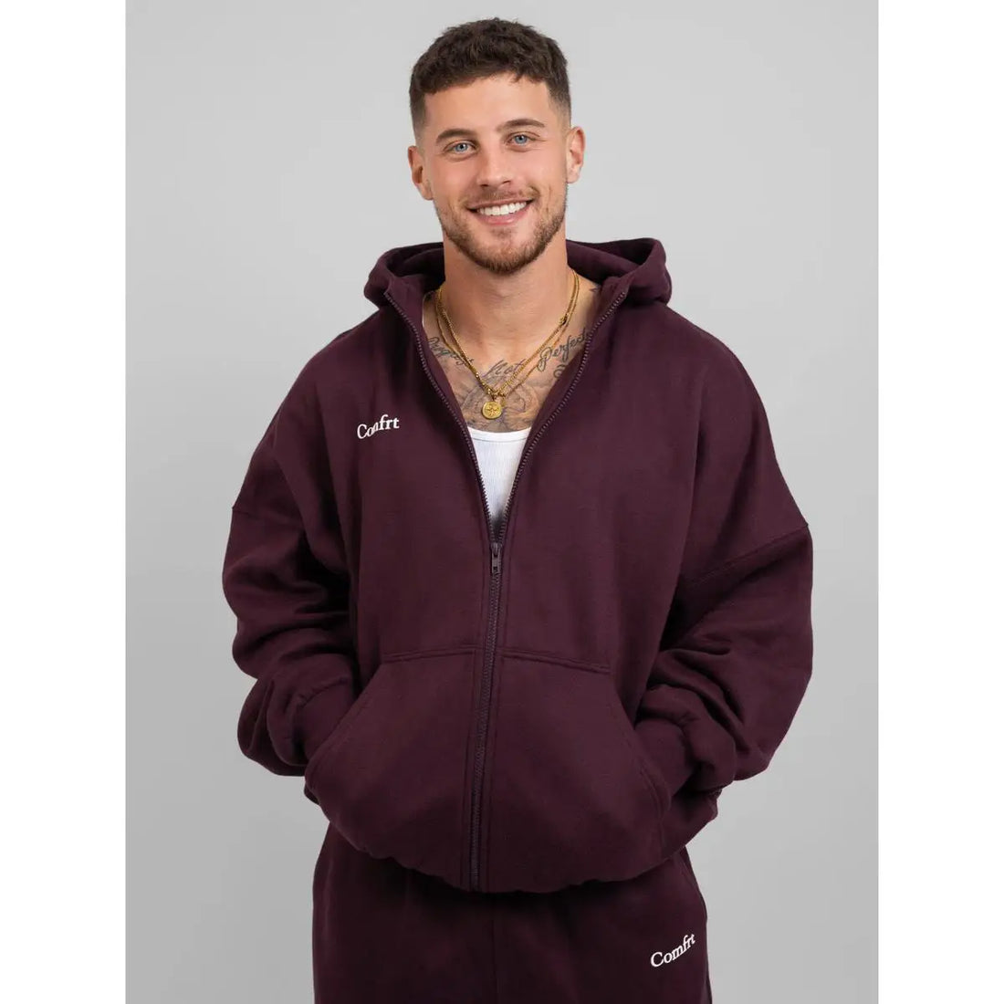Comfort winter girls Cloud Zip Oversized Hoodie - ATFH