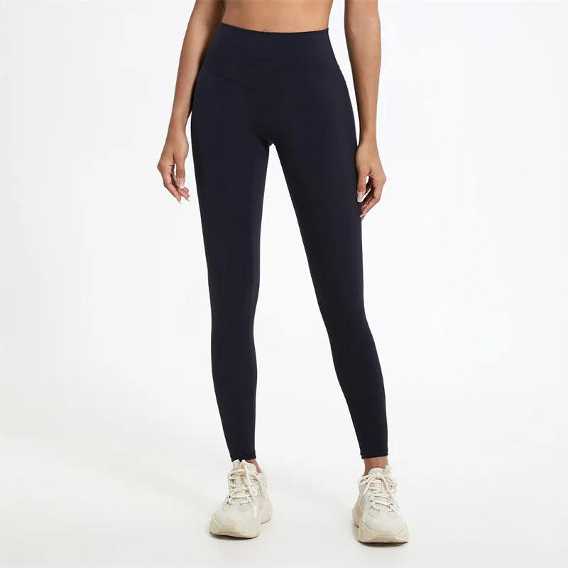 Summer Super Soft Fabrics High Waist Yoga Pants Running Train Tights Women Push Up Sports Leggings Women Breathable Gym Leggings - ATFH
