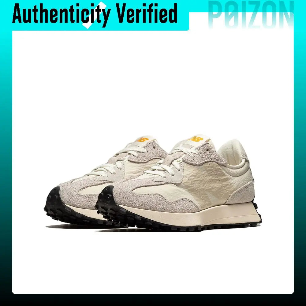 New Balance NB 327 Textile, Leather Low top Casual City Commuting Running Shoes Unisex Beige Gray MS327CJ
