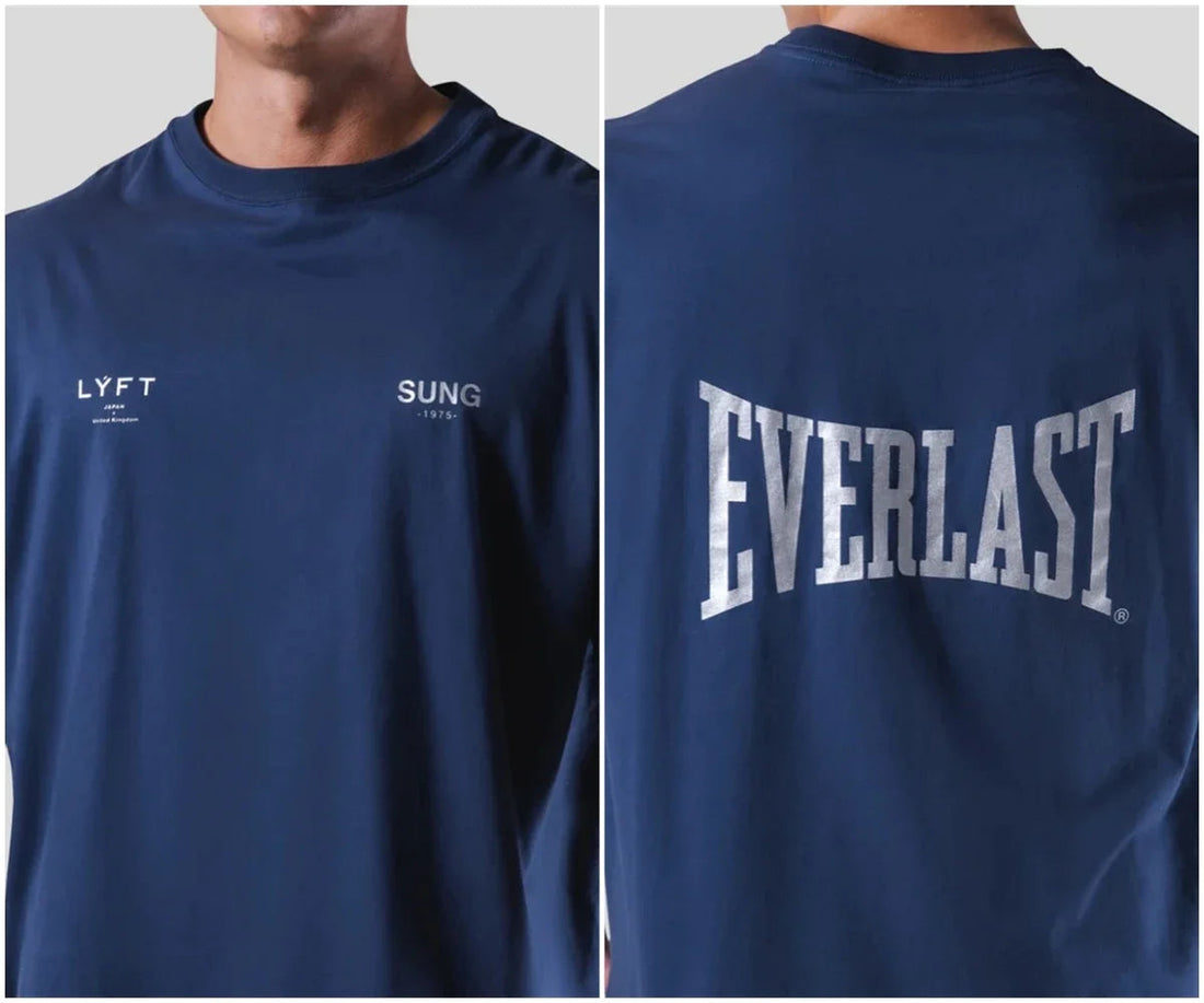 LYFT Jointly Men T-Shirt Summer Oversize TShirts Cotton Letter Print Shirt Sports Training Streetwear Male Teesgym Clothing Me ATFH