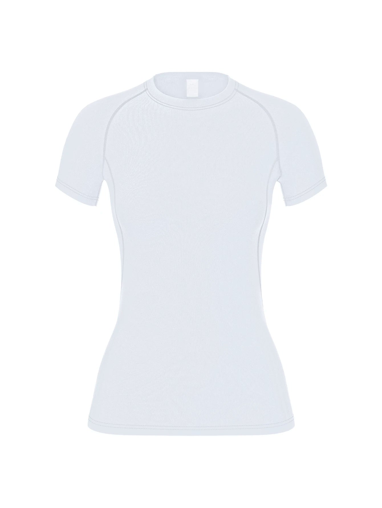 Women's compression shirt, short-sleeved sports yoga running T-shirt summer gym workout quick-drying stretch T-shirt, clothing - ATFH