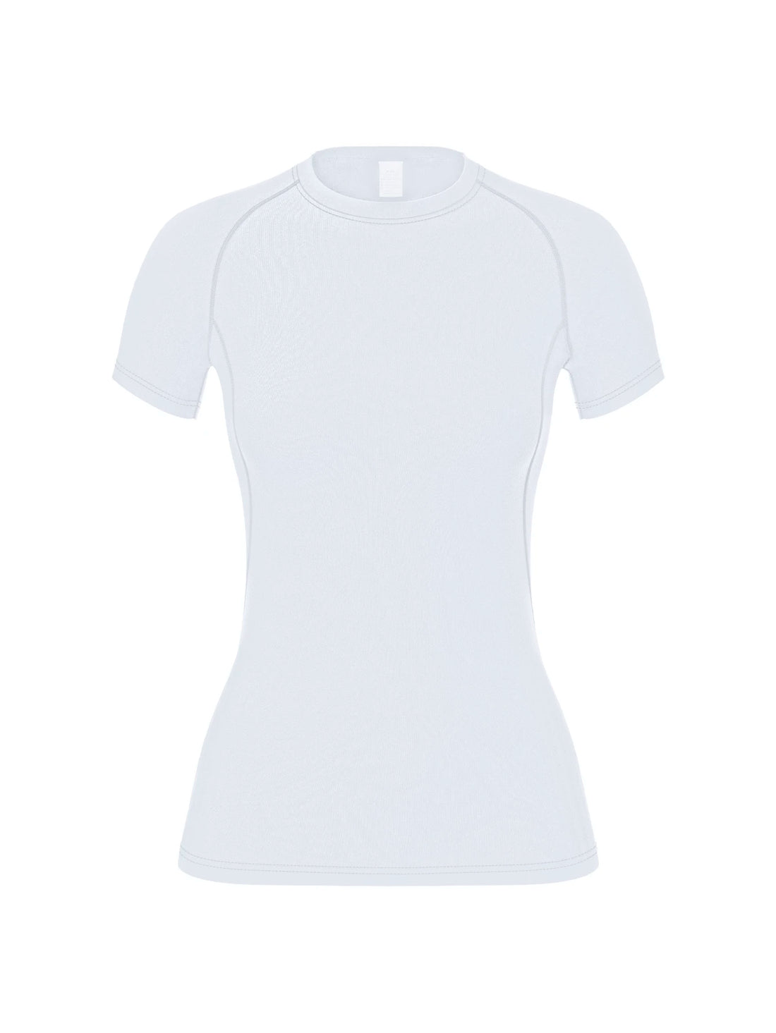 Women's compression shirt, short-sleeved sports yoga running T-shirt summer gym workout quick-drying stretch T-shirt, clothing - ATFH