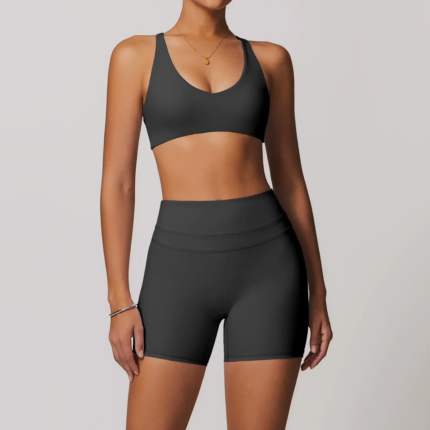 2 Pieces Sportswear Women Yoga Set Gym Clothes Sportswear Yoga Suits Fitness Set Tracksuits Sports Bra Gym High Waist Leggings - ATFH