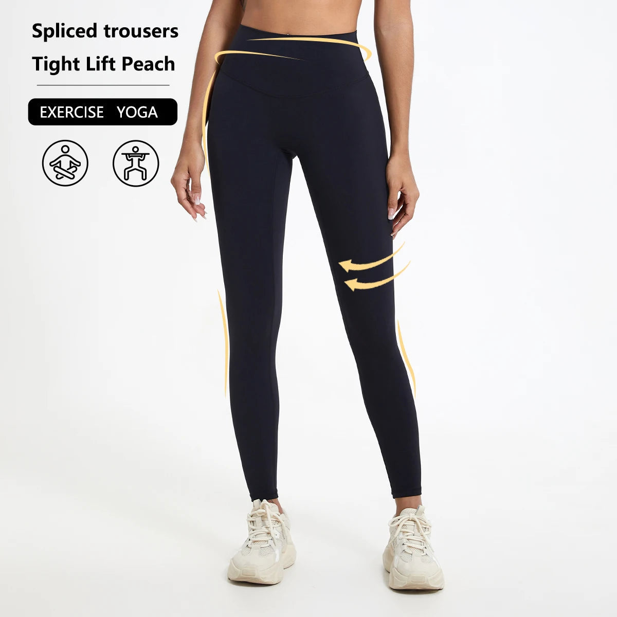 Summer Women's High Waist Sweatpants Hip Lift Tummy Tuck Gym Leggings Female Running Workout Tights Pants Women's Yoga Pants ATFH
