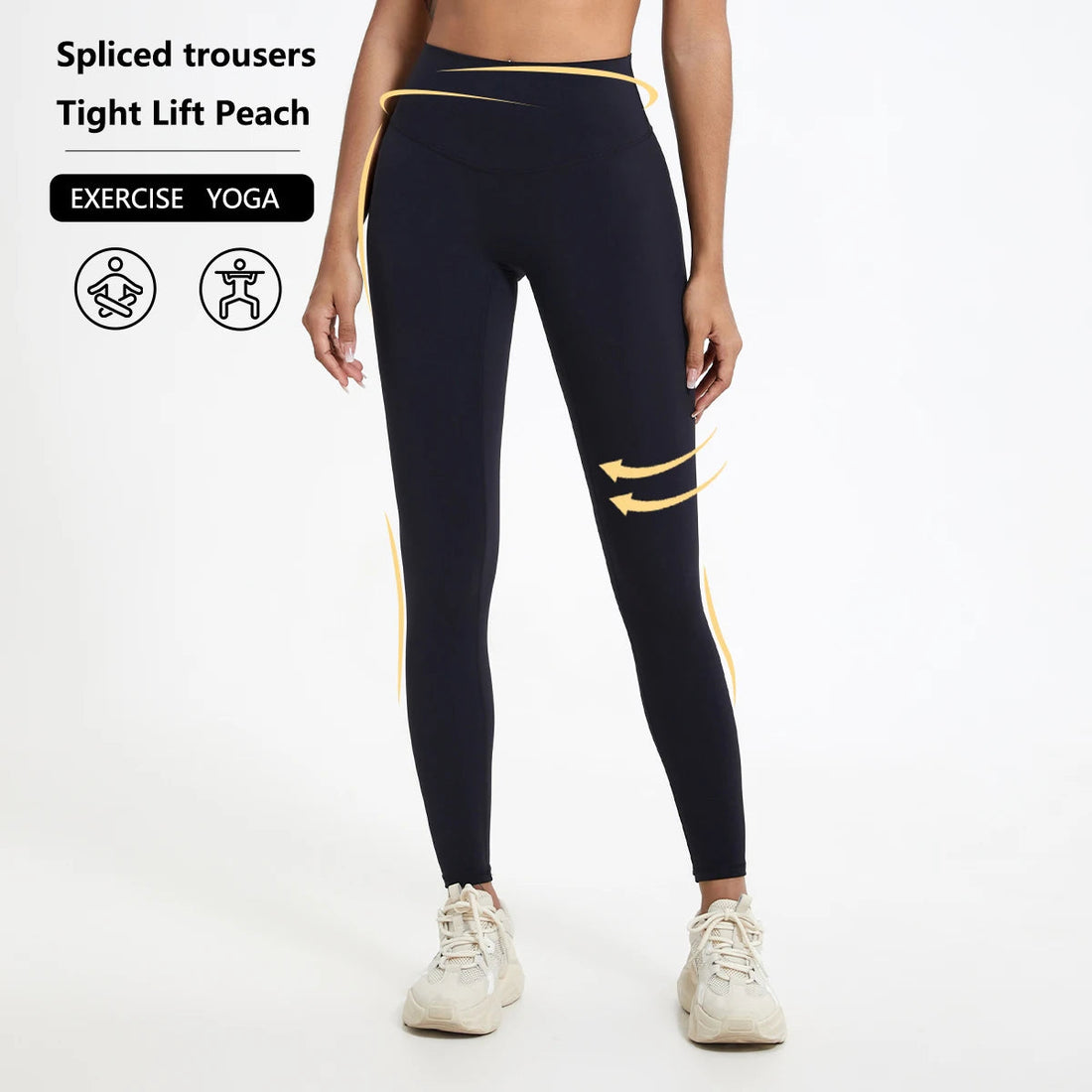 Summer Women's High Waist Sweatpants Hip Lift Tummy Tuck Gym Leggings Female Running Workout Tights Pants Women's Yoga Pants ATFH