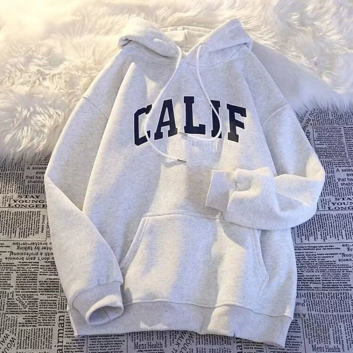Autumn Winter Men Women Sweatshirt Print Hooded Pullovers Korean Fashion Loose Casual Hoodies Fleece Pullover Women Clothing Y2k - ATFH
