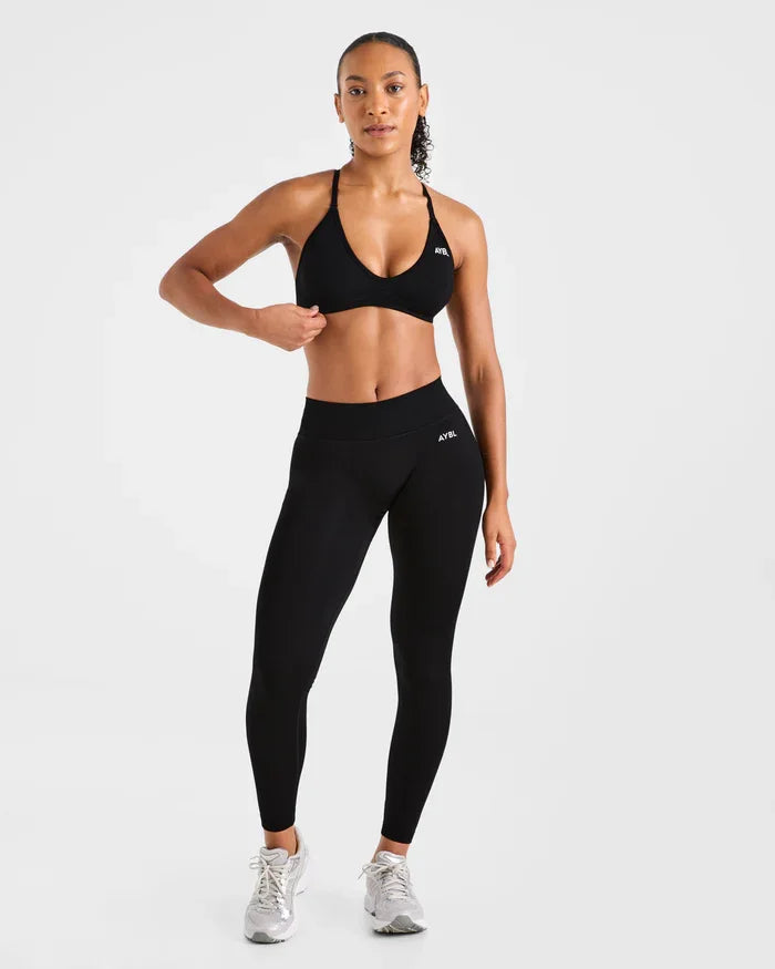 New Release Women‘s Low Ribbed Band Scrunch Bum Seamless Yoga Pants Gym Leggings Fitness Sweat Wicking Stretch Workout Tights - ATFH