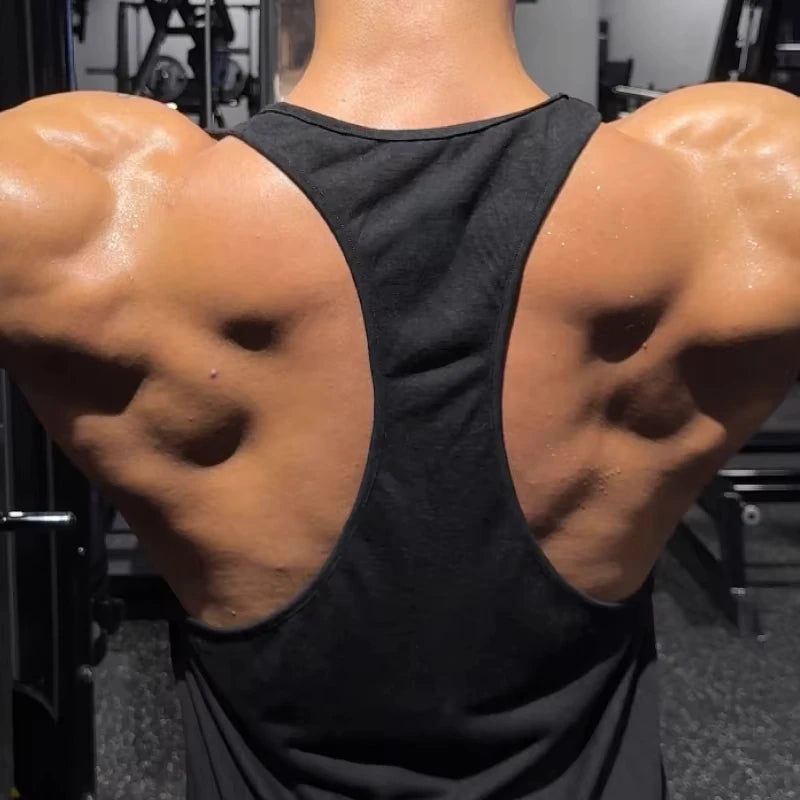 2026Profession Bodybuilding Stringer Tank Tops - Men's Y Back Sportswear Sleeveless Gym Muscle Singlet, Fitness Vest for Workout