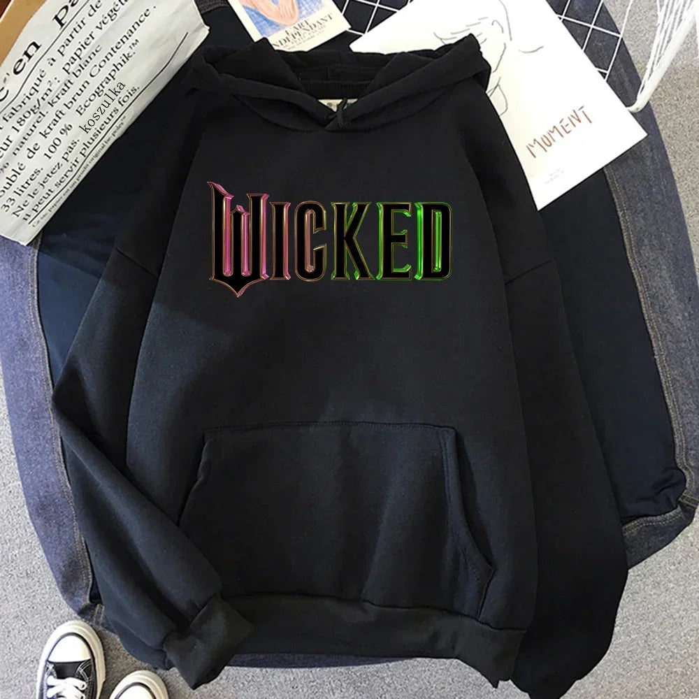 Hot Aesthetic Wicked Movie Fan Graphic Hoodie 2025 Men/women Hoodies Aesthetic Fashion Casual HipHop Sweatshirt Harajuku Unisex - ATFH