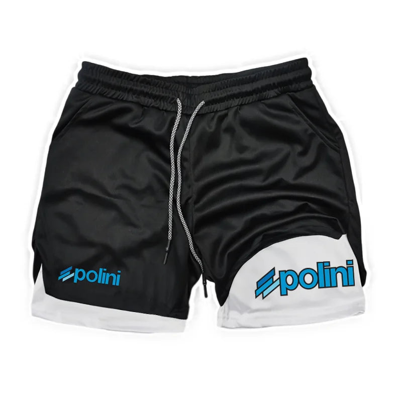 2026 Men's Running Shorts 2-in-1 Double Layer Sports Shorts Sportswear Gym Fitness Shorts Training Jogging Shorts