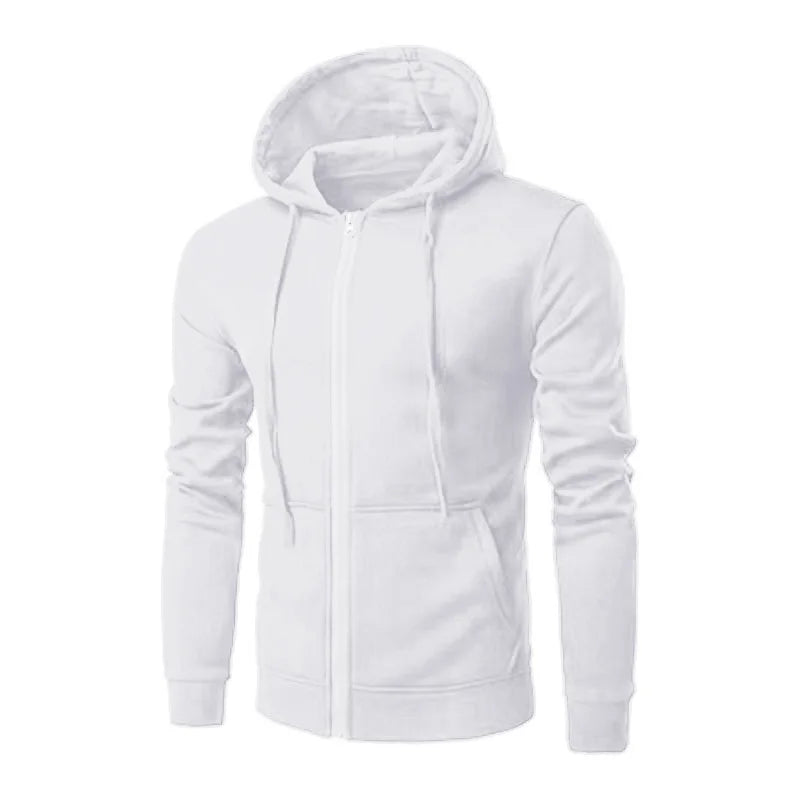 spring autumn Men Sweatshirts Long Sleeve Hoodie Zipper cardigan Male/woman Hoodies Sweatshirt Slim Fit Hoodie Male Clothing - ATFH