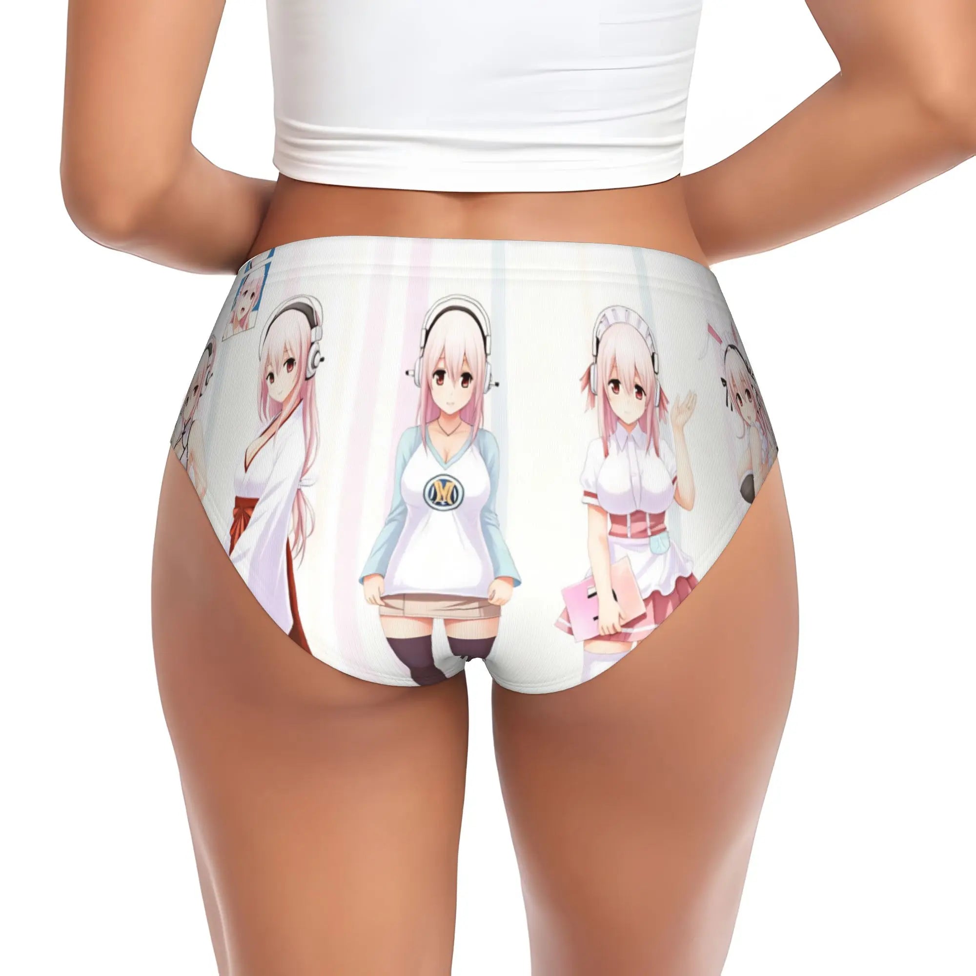 Super Sonico Anime Kawaii Girl Brief Panties Women Comfort Stretch  Underwear