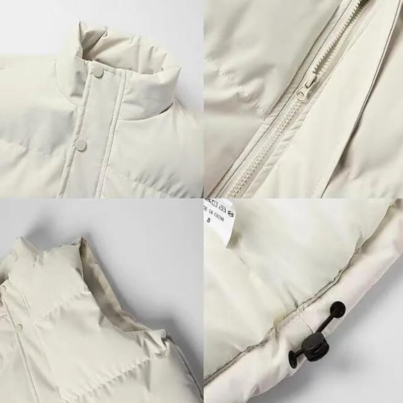 Autumn Winter Men's Vest Jacket Warm Sleeveless Jackets Waterproof Zipper Coat Stand-Up Collar Casual Waistcoat 2026 Cotton Vest ATFH