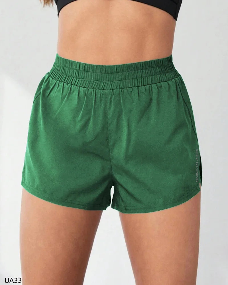 Women's Athletic Shorts - Elastic Waist Built-in Liner, Quick-Dry Breathable, Perfect for Gym Yoga Running Daily Wear Tahsi Fashion House