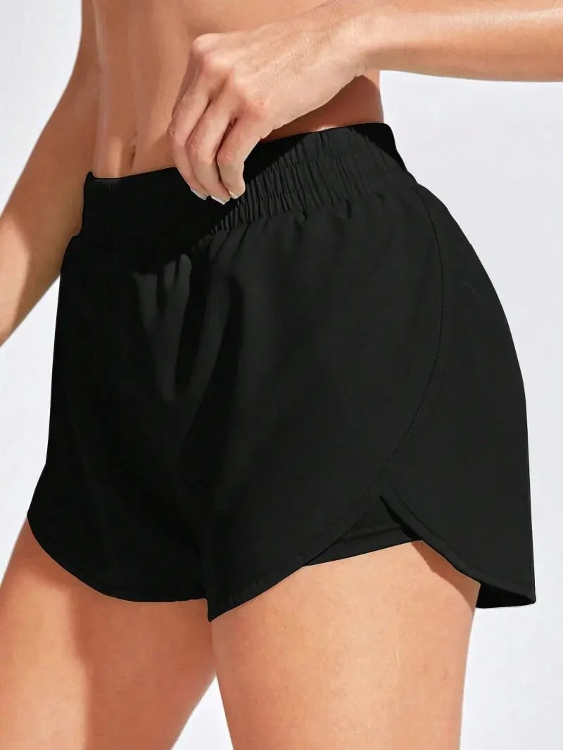 Women Sport Shorts Elastic Yoga Running Workout Gym Fitness Shorts Lightweight Quick Dry Comfortable Tahsi Fashion House
