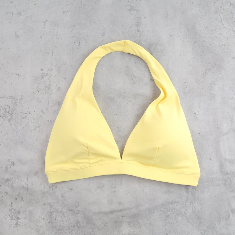 DIAS FIT JOY -Neck Hanging Neck Naked Feeling Yoga Bra for Running Fitness Cycling - Breathable Comfortable Sports Bra for Women - ATFH