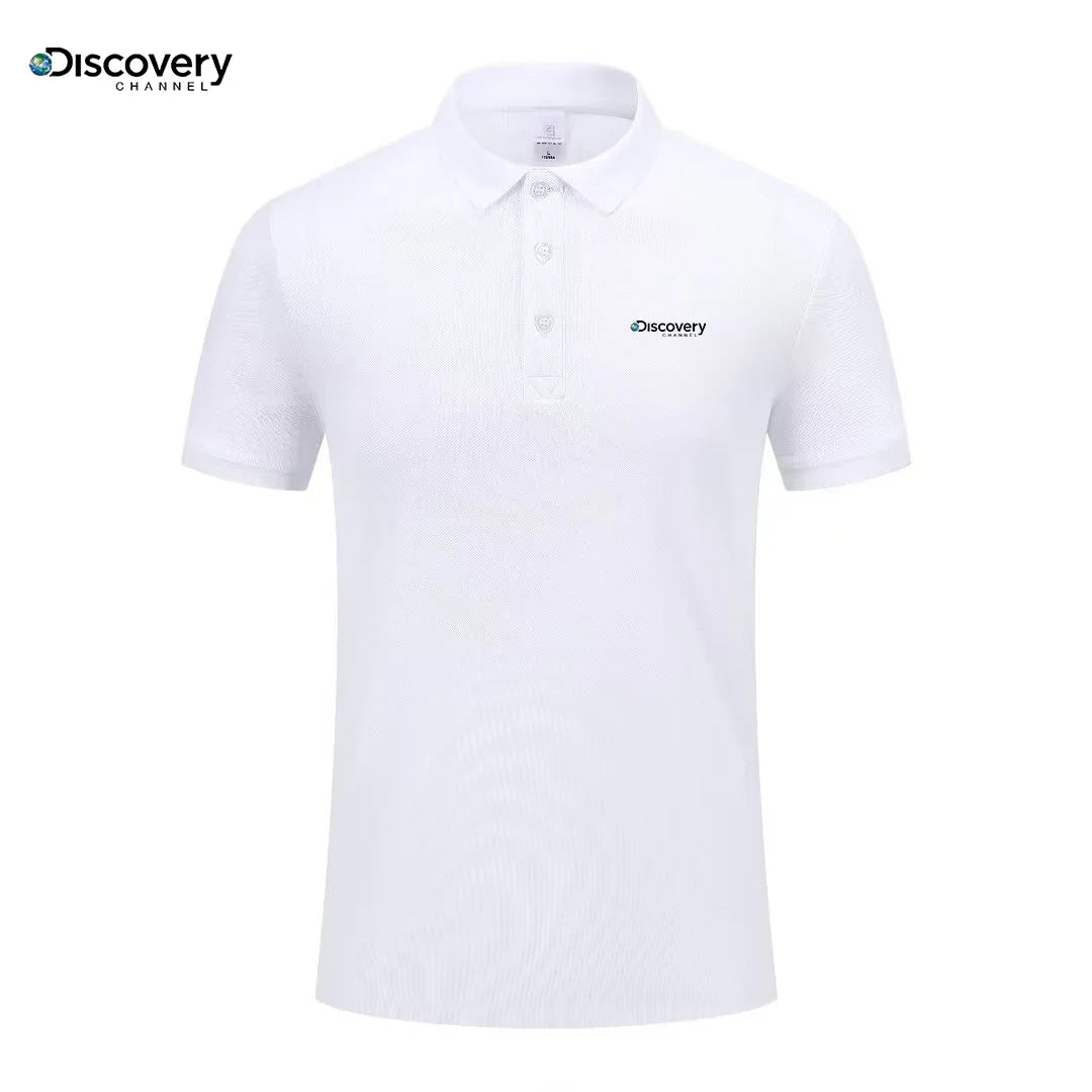 Fashionable printed men's short sleeved high-end brand polo shirt comfortable and breathable top summer casual fashion T-shirt