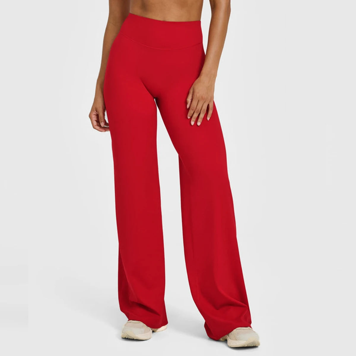 Flared Leggings Straight Leg Leggings Woman Wide-leg Pants Yoga Breathable Fitness Clothing Versatile Casual Pants ATFH