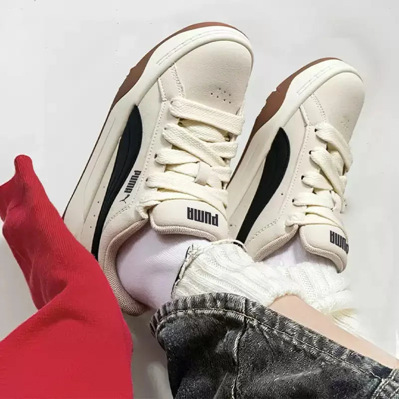 PUMA Men's and Women's Summer Thick-soled Casual Lace-up Shoes for Couples - Comfortable, Breathable and Durable 400707-08