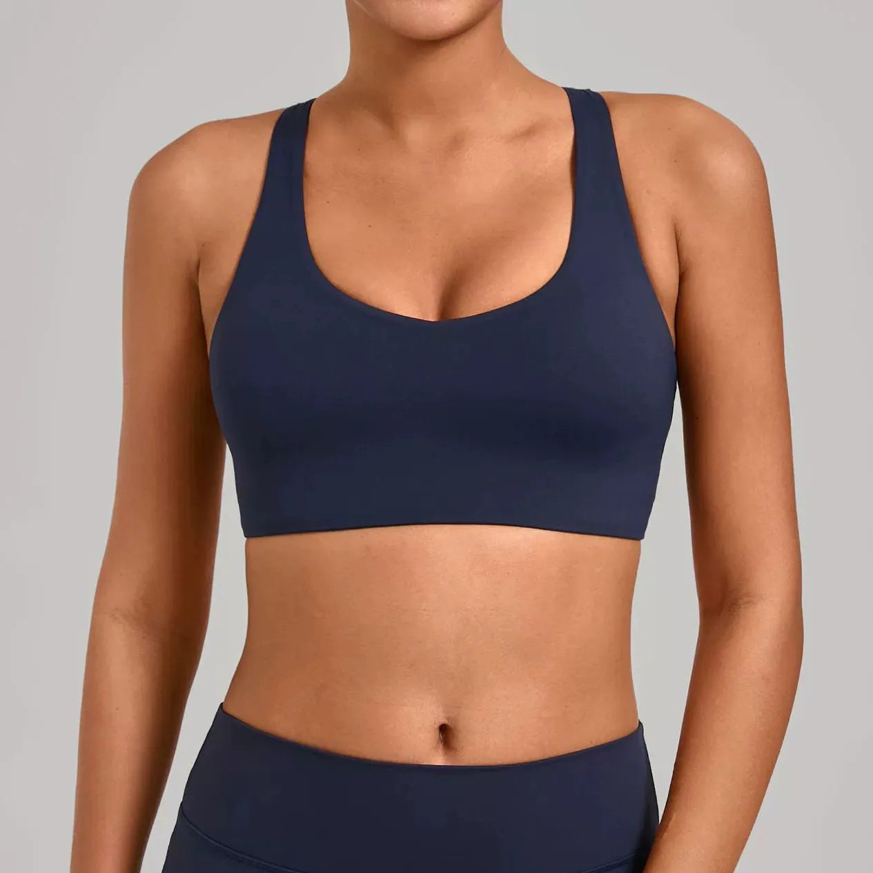 Wholesale Sport Bra Push Up Sports Bras Sportswear Woman Gym Top Summer Workout Clothes Yoga Wear 2026 Navy Blue Army Green Red - ATFH
