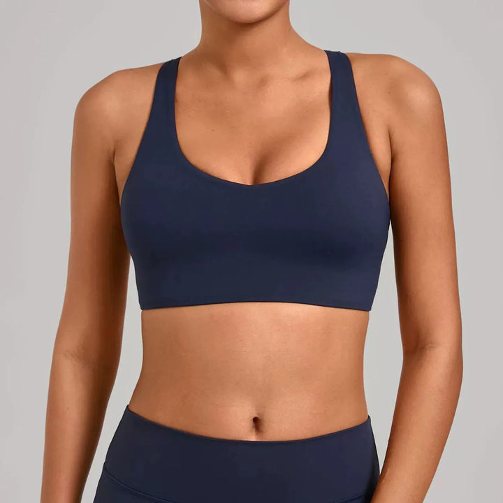 Wholesale Sport Bra Push Up Sports Bras Sportswear Woman Gym Top Summer Workout Clothes Yoga Wear 2026 Navy Blue Army Green Red - ATFH