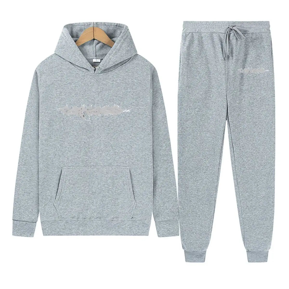 Faded Text Distressed Wordplay Fun Fashion Prevalent Print Hooded Men Women Plus Size Hoodies - ATFH