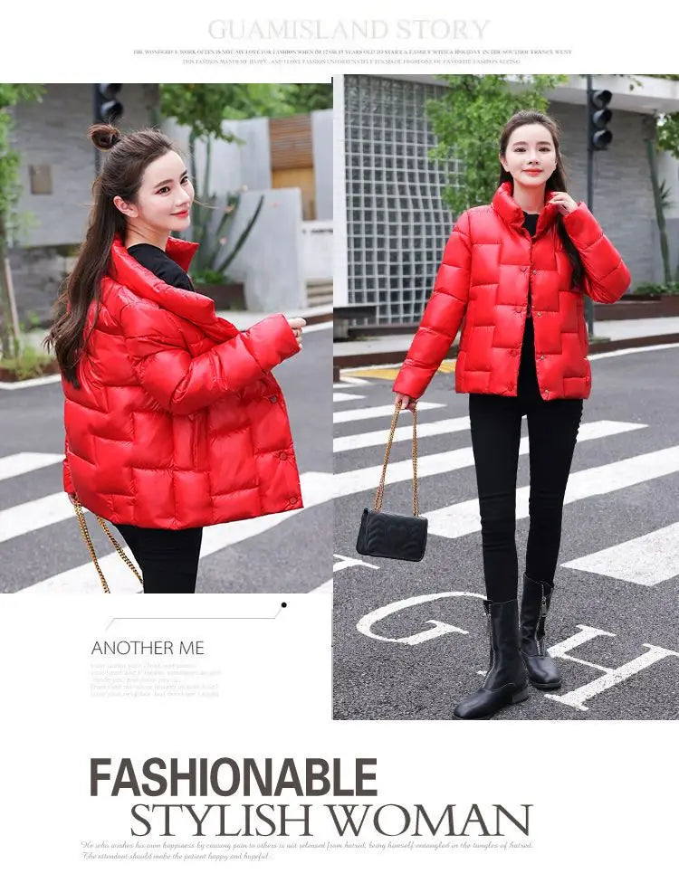 Oversize Winter Puffer Jackets For Women Female Korean Loose Long Sleeve Coats Woman Parkas Fashion Warm Coats And Jackets Women ATFH