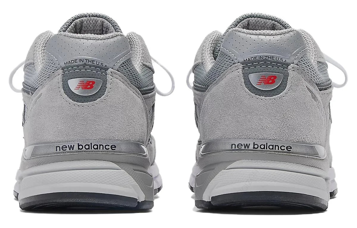 New Balance NB 990 V4 Cushioning Abrasion Resistant Low top Casual City Commuting Running Shoes Unisex Gray U990GR4