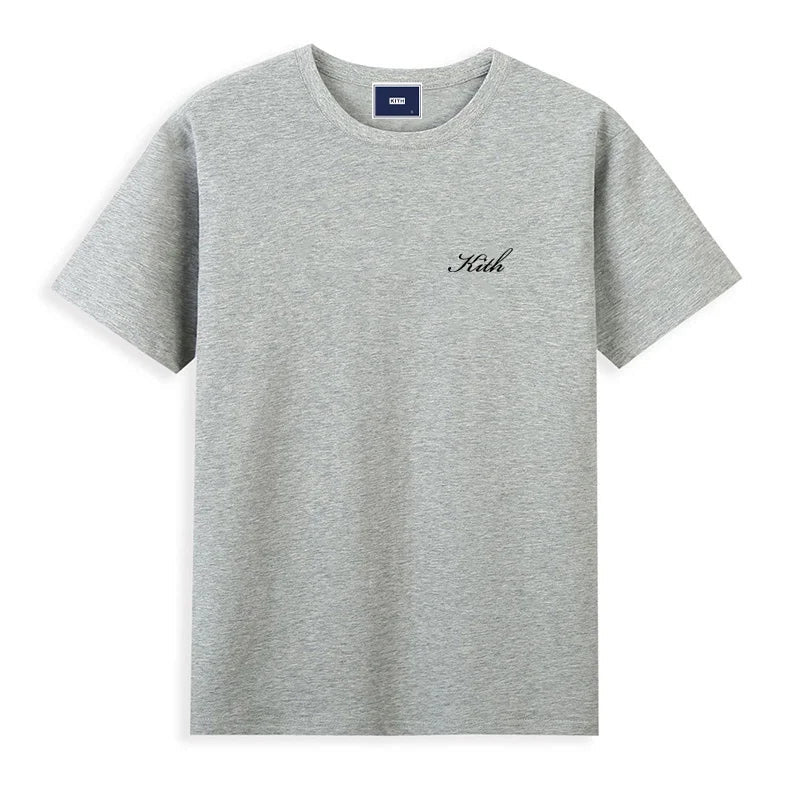 Hot Sales Cotton High-quality Embroidery Logo T-shirt Men/Women Summer Loose Short Sleeve Tops Fashion Round Neck Classic Tees ATFH