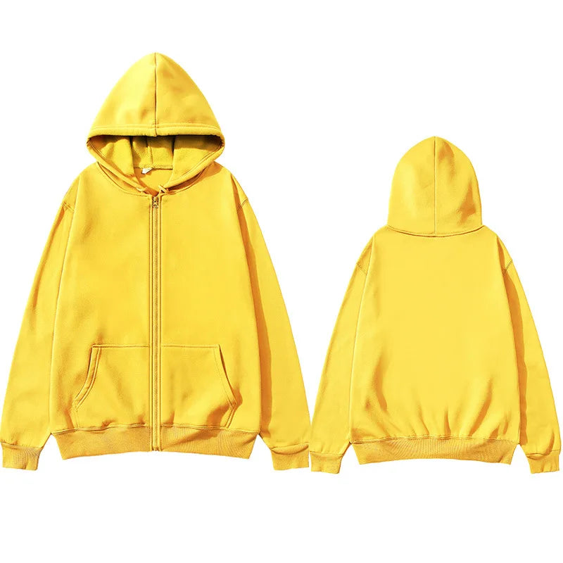 Fashionable casual zipper hoodie, hip-hop street sports shirt, skateboarding men's/women's pullover, men's hoodie - ATFH