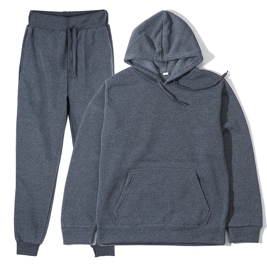 Men's Sports Suits Fashion Tracksuit Women Hoodies + Pants Two Pieces Sets Running Casual Sweatshirts Sweatpants Men's Clothing ATFH