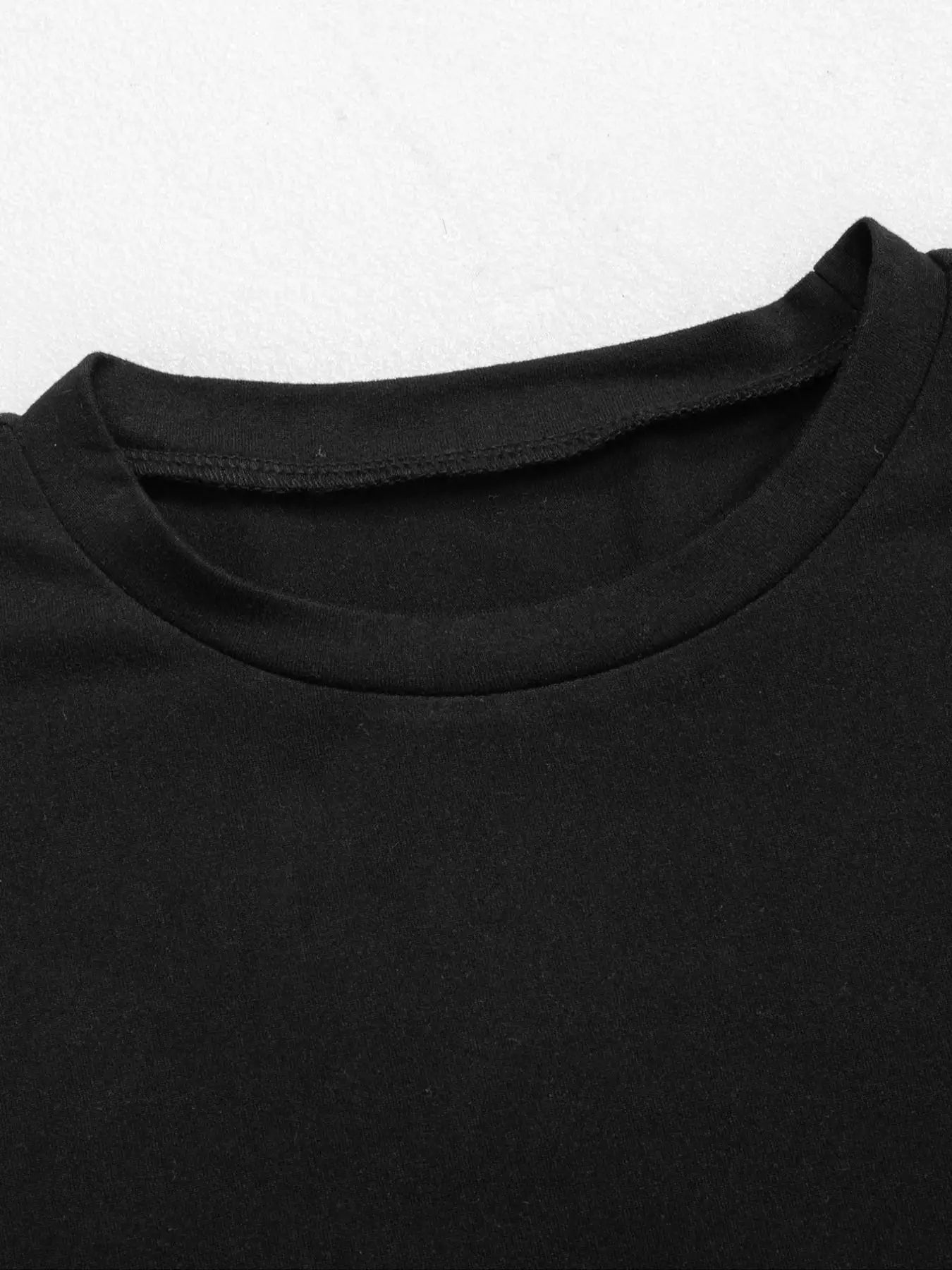 Women's Slim Fit Casual T-Shirt Black - ATFH