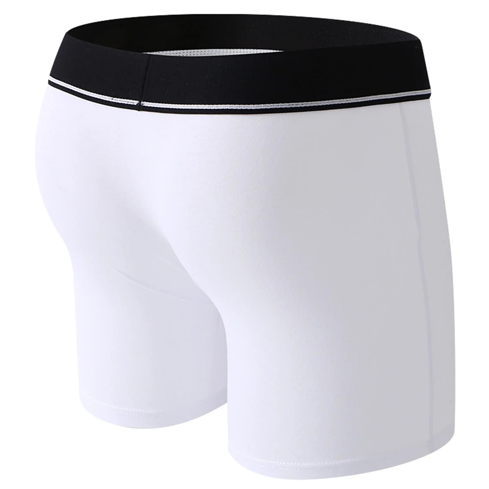 Cock Ring Men Sexy Jock Hole Boxers Cockring Man Shorts Underwear Cotton Panties Open Pouch Underpants Long Boxershorts