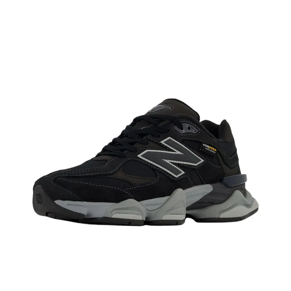 New Balance NB 9060 Unisex Thick-soled Durable Breathable Black Lifestyle Casual Shoes U9060ORA