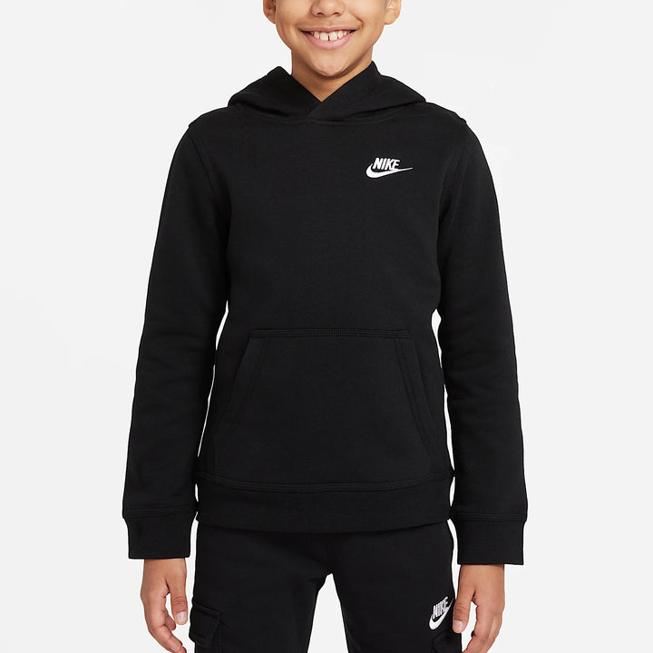 Nike genuine Sportswear Club Big Kids Hooded Loose Hoodie BV3757-011 - ATFH