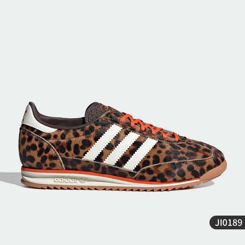 Adidas genuine clover women's leopard print durable and fashionable sports shoes JI0189 ATFH