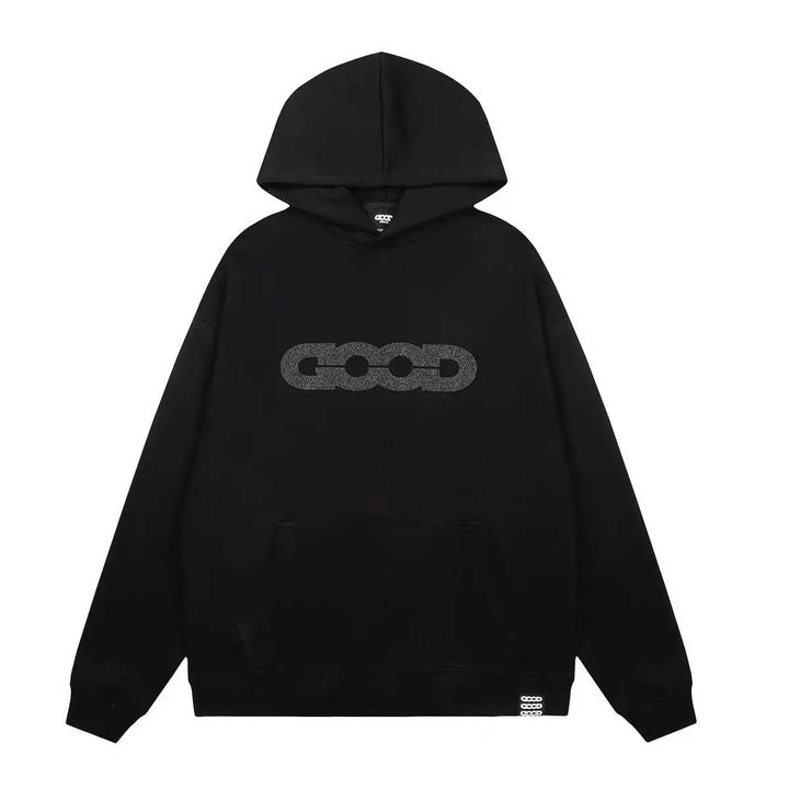 Premium Quality Goodbrand New Glitter GOOD Hoodie Unisex Fall/Winter Casual Versatile Sweatshirt - ATFH