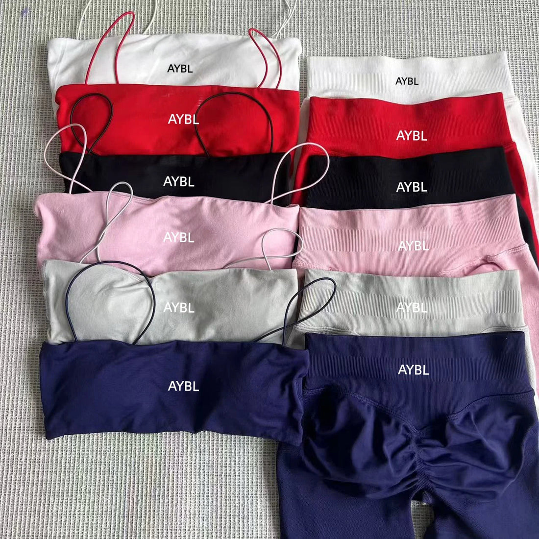 2 Pcs Strappy Bras Women Seamless Sports Yoga Short Set Gym Leggings Set Fitness Workout Adapt Seamless Strappy Sports Bras Set Tahsi Fashion House