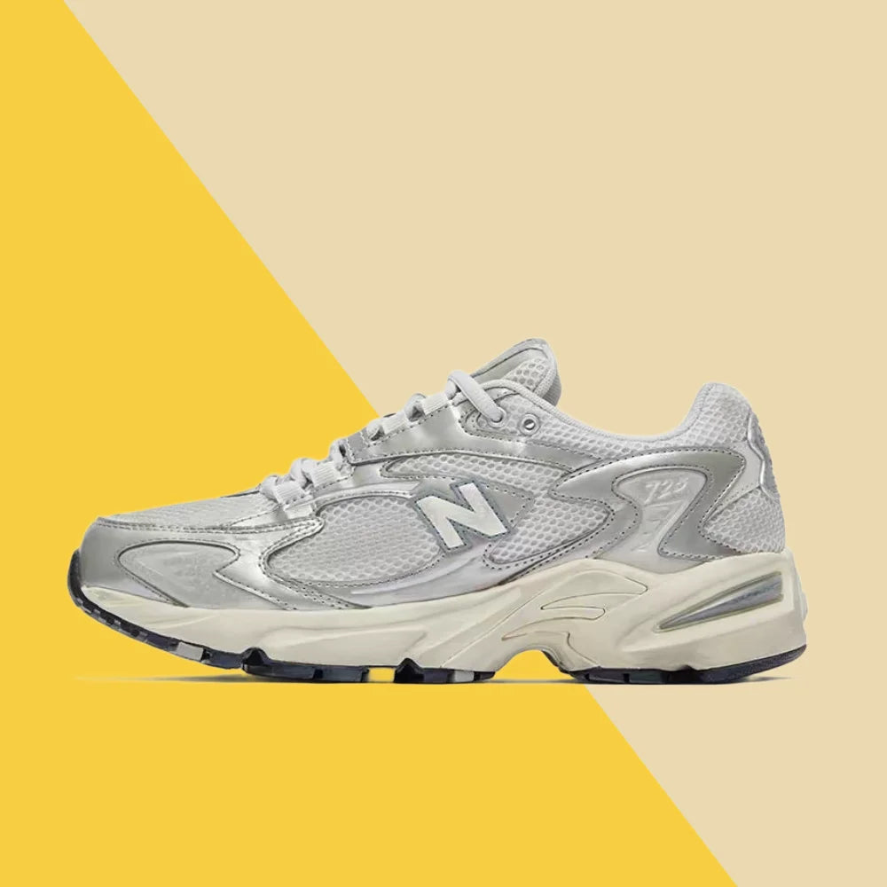 New Balance NB725 Comfortable and Versatile Low-Top Casual Running Shoes for Men and Women, Retro Mercury Style ML725SG1